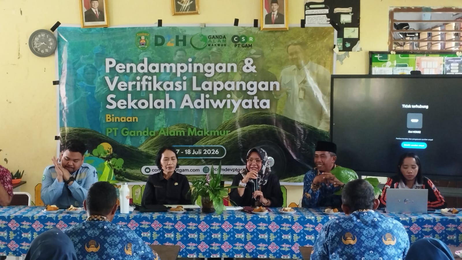 Pendampingan Intensif Sekolah Adiwiyata SMPN 4 , SDN 005 dan SMPN 1 Kecamatan Kaubun Binaan PT. Ganda Alam Makmur